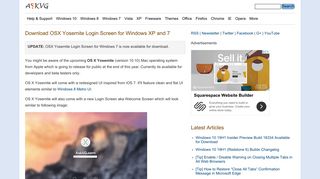 Download OSX Yosemite Login Screen for Windows XP and 7 - AskVG