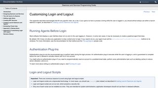 Customizing Login and Logout - Apple Developer