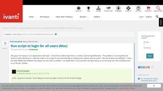 Run script at login for all users (Mac) | Ivanti User Community