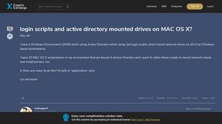 login scripts and active directory mounted drives on MAC OS X?