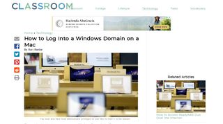 How to Log Into a Windows Domain on a Mac | Synonym