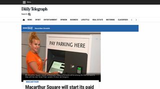 Macarthur Square will start its paid 'Smart Park' parking system ...