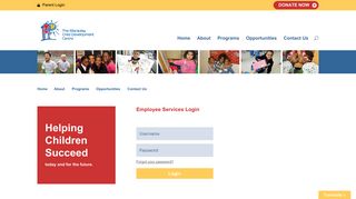 Employee Services Login | The Macaulay Child Development Centre