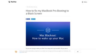 How to fix my MacBook Pro Booting to a Black Screen - MacPaw