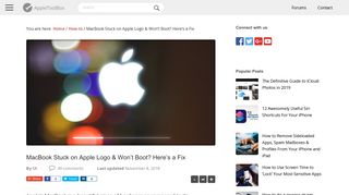 MacBook Stuck on Apple Logo & Won't Boot? Here's a Fix ...