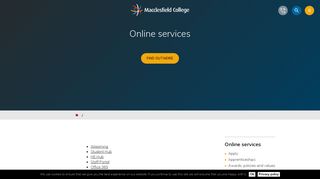 Online services - Macclesfield College