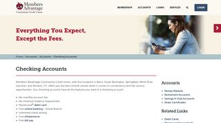 Checking Accounts at MACCU VT | Locations in Barre, South ...