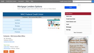 MAC Federal Credit Union - Fairbanks, AK - Credit Unions Online
