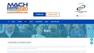 VISIT - MACH 2020 - Be Part of It... - Mach 2018