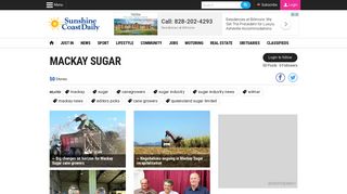 Latest mackay sugar articles | Topics | Sunshine Coast Daily