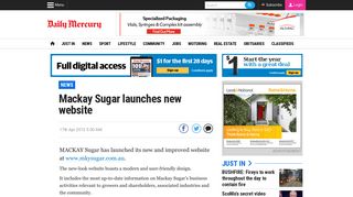Mackay Sugar launches new website | Mackay Daily Mercury