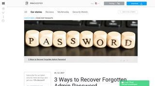 3 Ways to Recover Forgotten Admin Password - Blog - MacKeeper™