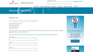 Reach Us Now - MacNair Travel