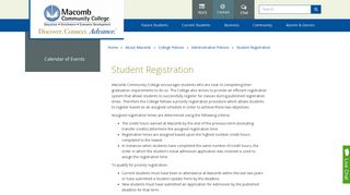 Macomb Community College - Student Registration