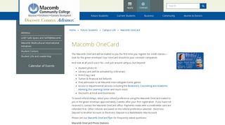 Macomb Community College - Macomb OneCard