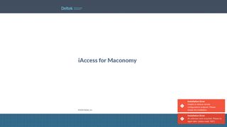 iAccess for Maconomy