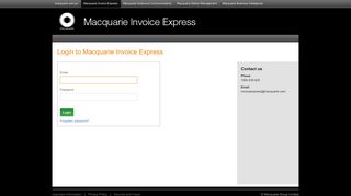 Invoice Express: Login