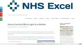 How to Use Excel VBA to Log-In to a Website -