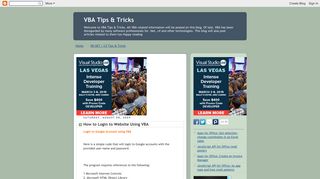 VBA Tips & Tricks: How to Login to Website Using VBA