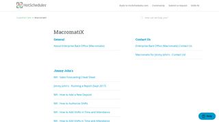 MacromatiX – Customer Care