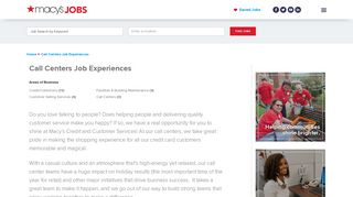 Apply Online for Macy's Call Center Jobs