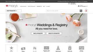Wedding & Registry - Macy's