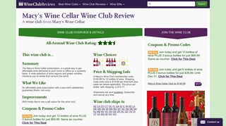 Macy's Wine Cellar Wine Club Review: 15 Bottles for $69.99