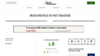 Mad Hedge Fund Trader | Stock Gumshoe