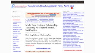 Made Easy National Scholarship Test 2019 NST 2 (10th March ...