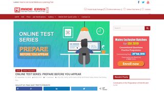online test series: prepare before you appear - MADE EASY Blog