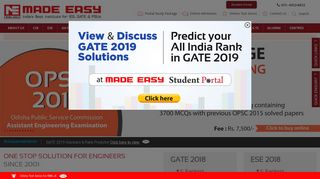 MADE EASY | India's Best Institute for IES, GATE & PSUs