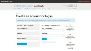 Login - Company Searches Made Simple