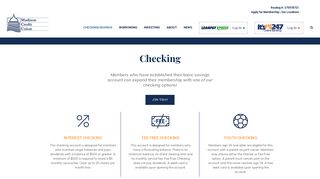 Checking - Madison Credit Union