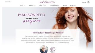 Madison Reed Membership Program