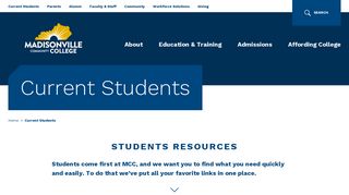 Current Students | MCC - Madisonville Community College - KCTCS