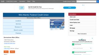 Mid-Atlantic Federal Credit Union - Germantown, MD