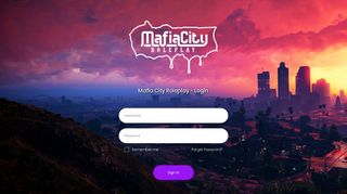Mafia City Roleplay - Login