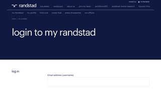 login | Randstad India