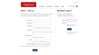 Sign Up/Log In | MagCloud