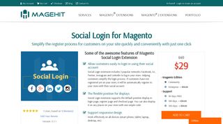 Magento Social Login Extension - MageHit