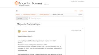 Magento 2 admin login - Magento Forums