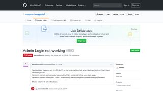 Admin Login not working · Issue #563 · magento/magento2 · GitHub
