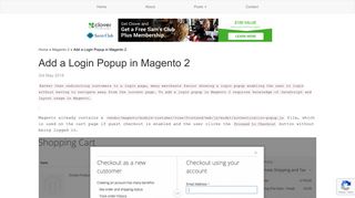 Add a Login Popup in Magento 2 - Siphor