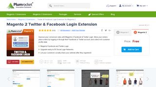 Magento 2 Facebook Login & Magento 2 Twitter Login Extension