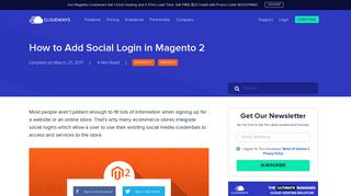 Learn How to Add Social Logins to Your Magento 2 - Cloudways