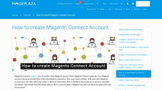 How to create Magento Connect Account - Tutorials – Mageplaza