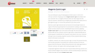 Magento Ajax Login Extension | Quick Login Module | Cmsideas
