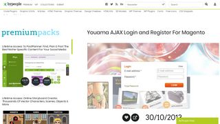 Youama AJAX Login and Register For Magento | Bypeople