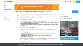 Can't login to Magento Connect Manager - 1.7.0.2 - Stack Overflow