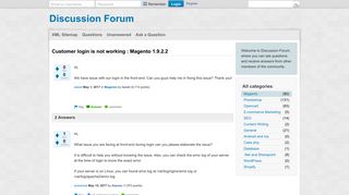 Customer login is not working : Magento 1.9.2.2 - Discussion Forum